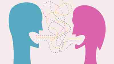 Couple arguing graphic